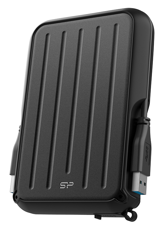 SILICON POWER εξωτερικός HDD Armor A66, 2TB, USB 3.2, μαύρος SP020TBPHD66SS3K