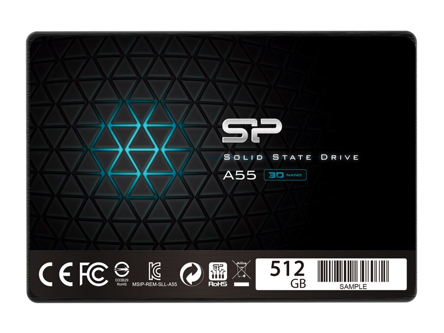 SILICON POWER SSD A55 512GB, 2.5, SATA III, 500-450MB/s, 7mm SP512GBSS3A55S25
