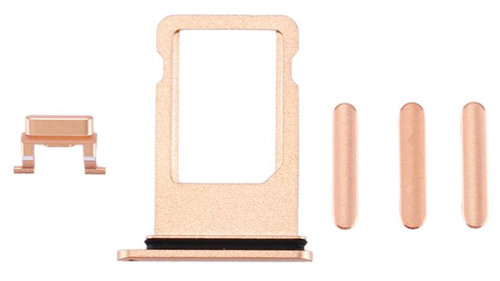 Υποδοχή κάρτας SIM και Side Button για iPhone 8, χρυσό SPIP8-0034