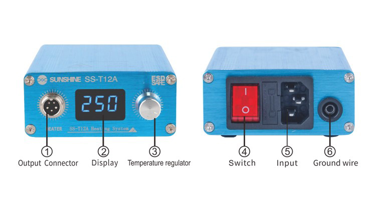 SUNSHINE σταθμός θέρμανσης SS-T12A για επισκευή smartphone motherboard SS-T12A