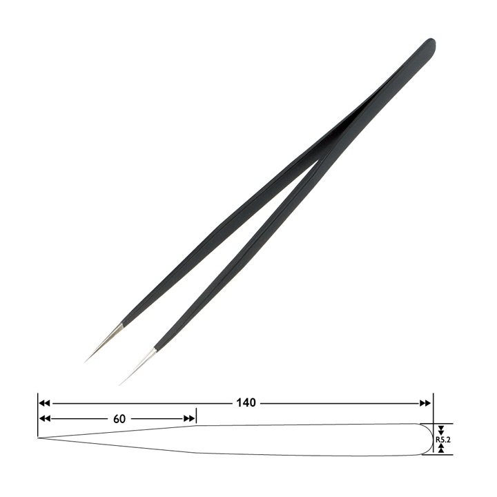 SPROTEK ESD αντιστατική τσιμπίδα ST-T508, 140mm, ίσια ST-T508