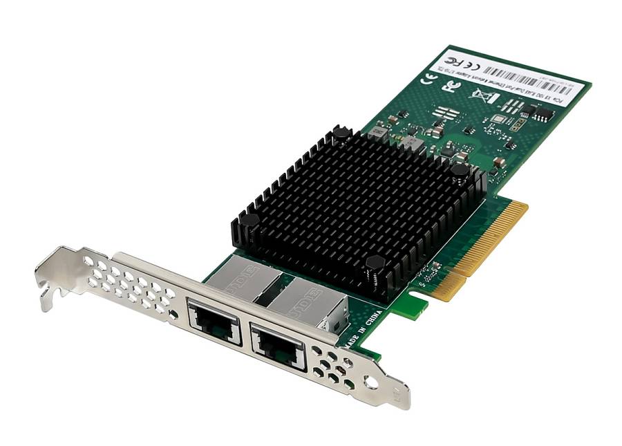 POWERTECH κάρτα επέκτασης PCIe σε 2x RJ45 ST7323, Intel X710-AT2, 10GbE ST7323