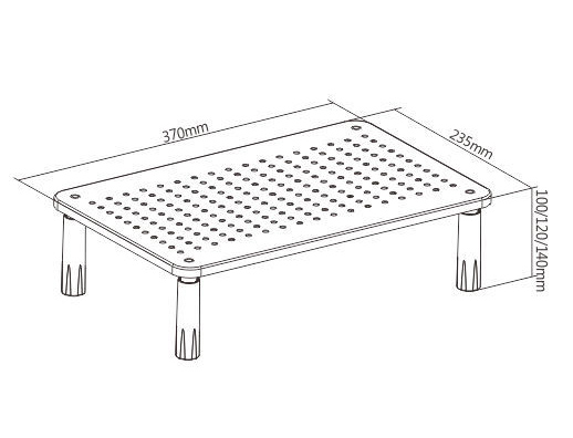 BRATECK επιτραπέζια βάση οθόνης/laptop STB-086, 13-32, έως 20kg STB-086