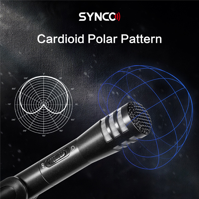 SYNCO μικρόφωνο χειρός SY-E10-MIC, δυναμικό, καρδιοειδές, XLR, μαύρο SY-E10-MIC