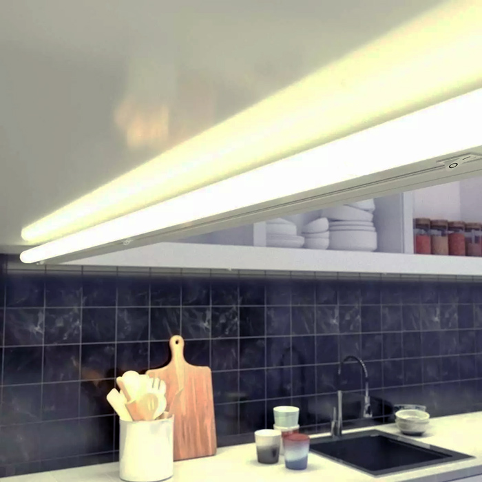 POWERTECH LED φωτιστικό τοίχου T5-0001-090 12W, 4000K, 90cm, IP20, λευκό T5-0001-090