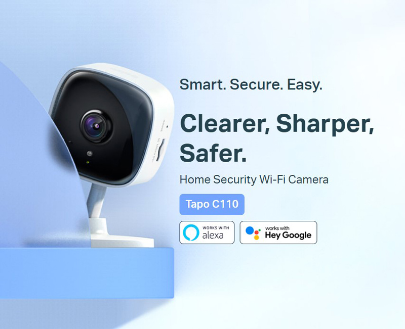 TP-LINK smart κάμερα Tapo C110, 2K, motion detection, Wi-Fi, Ver. 2.0 TAPO-C110