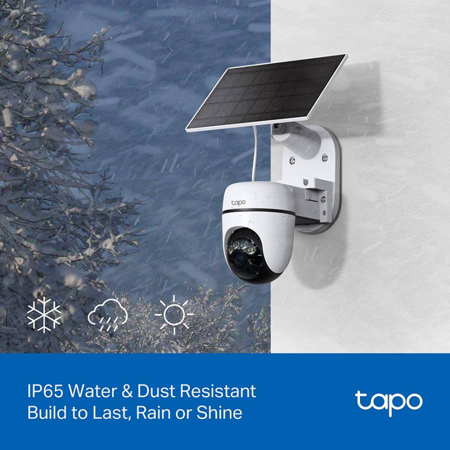 TP-LINK smart ηλιακή κάμερα Tapo C610 KIT, 2K/3MP, WiFi, PTZ, SD, IP65, EU/1.0 TAPO-C610KIT
