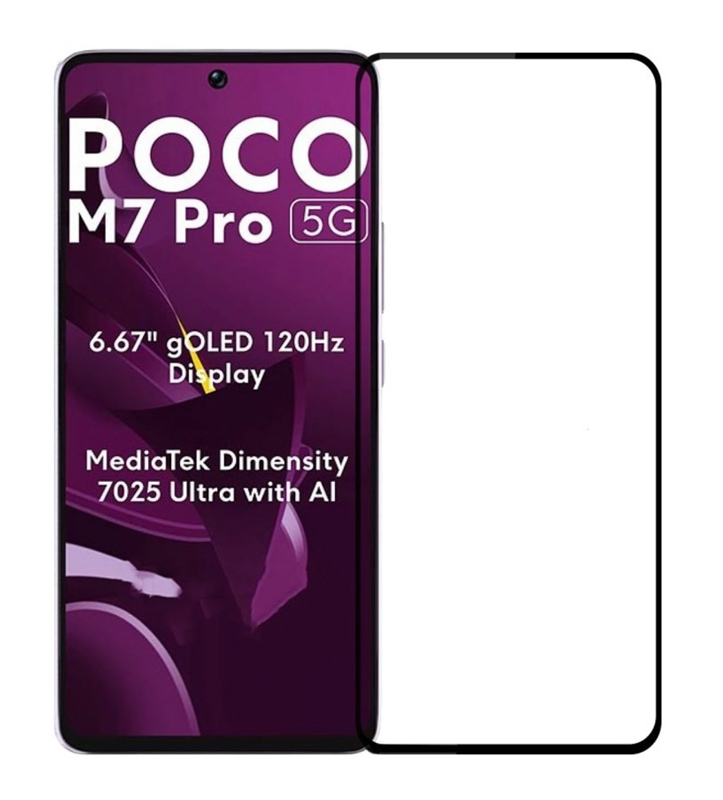 POWERTECH tempered glass 5D TGC-0738 για Xiaomi Poco M7 Pro 5G, full glue TGC-0738