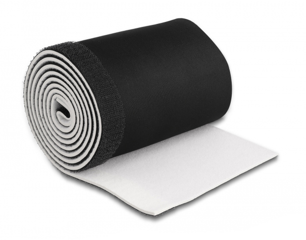 Ταινία νεοπρενίου τύπου Velcro TIES-037, 13.5cm, 1.5m, μαύρη/λευκή TIES-037