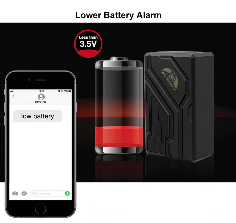 COBAN GPS Tracker Οχημάτων TK108B, GPS & GSM/GPRS, IP67, 10000mAh TK108B