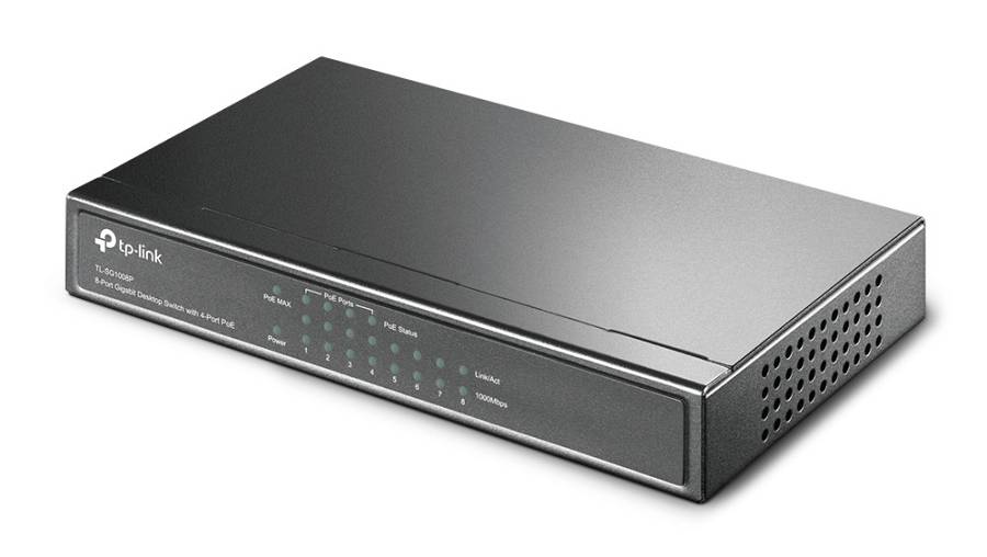 TP-LINK 8-Port Gigabit Desktop Switch TL-SG1008P, 4-Port PoE, Ver. 4.0 TL-SG1008P