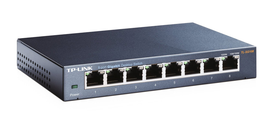 TP-LINK Desktop Switch TL-SG108 8 Θυρών, 10/100/1000Mbps, Ver. 6.0 TL-SG108