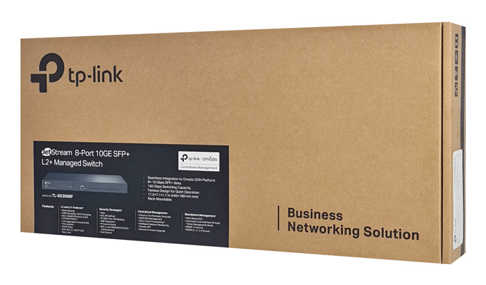 TP-LINK L2+ managed switch TL-SX3008F, 8-Ports 10Gbps SFP+, Ver. 1.0 TL-SX3008F