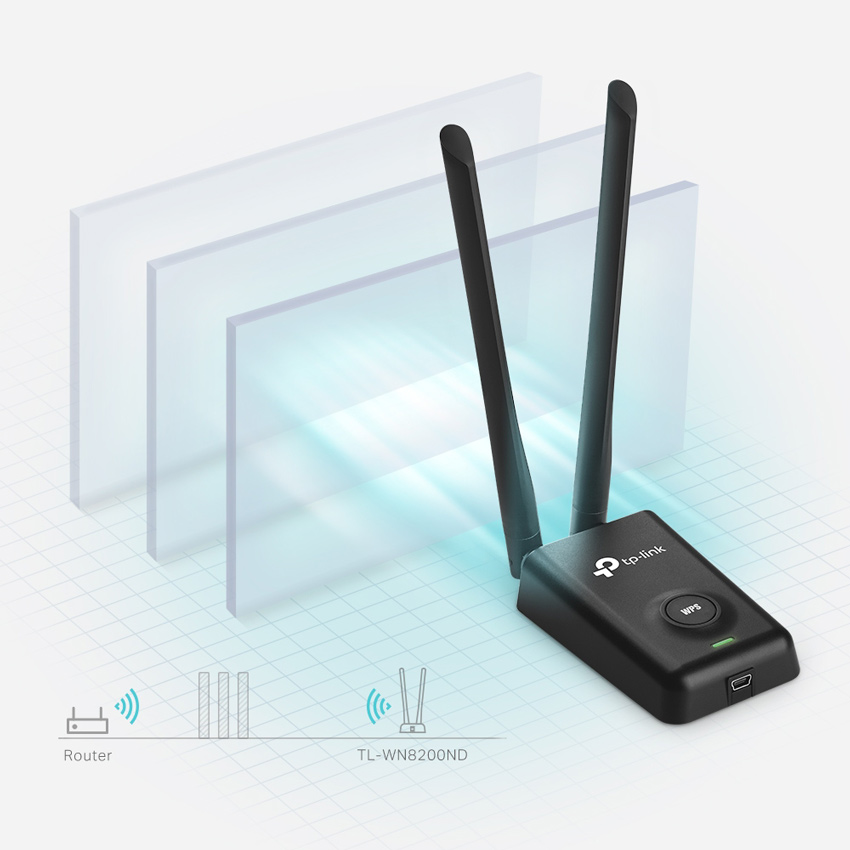 TP-LINK ασύρματος USB αντάπτορας δικτύου TL-WN8200ND, 300Mbps, Ver. 2.0 TL-WN8200ND