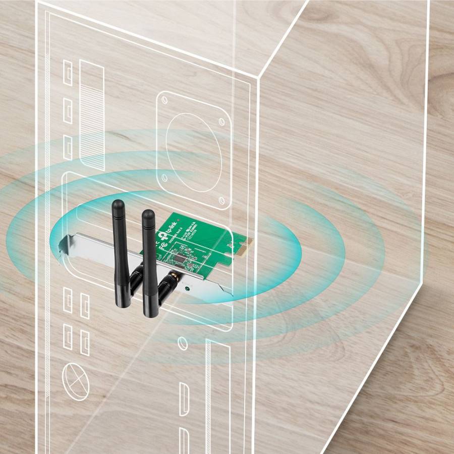 TP-LINK Ασύρματο N PCI Adapter TL-WN881ND, 300Mbps, WPA/WPA2, Ver. 1.0 TL-WN881ND