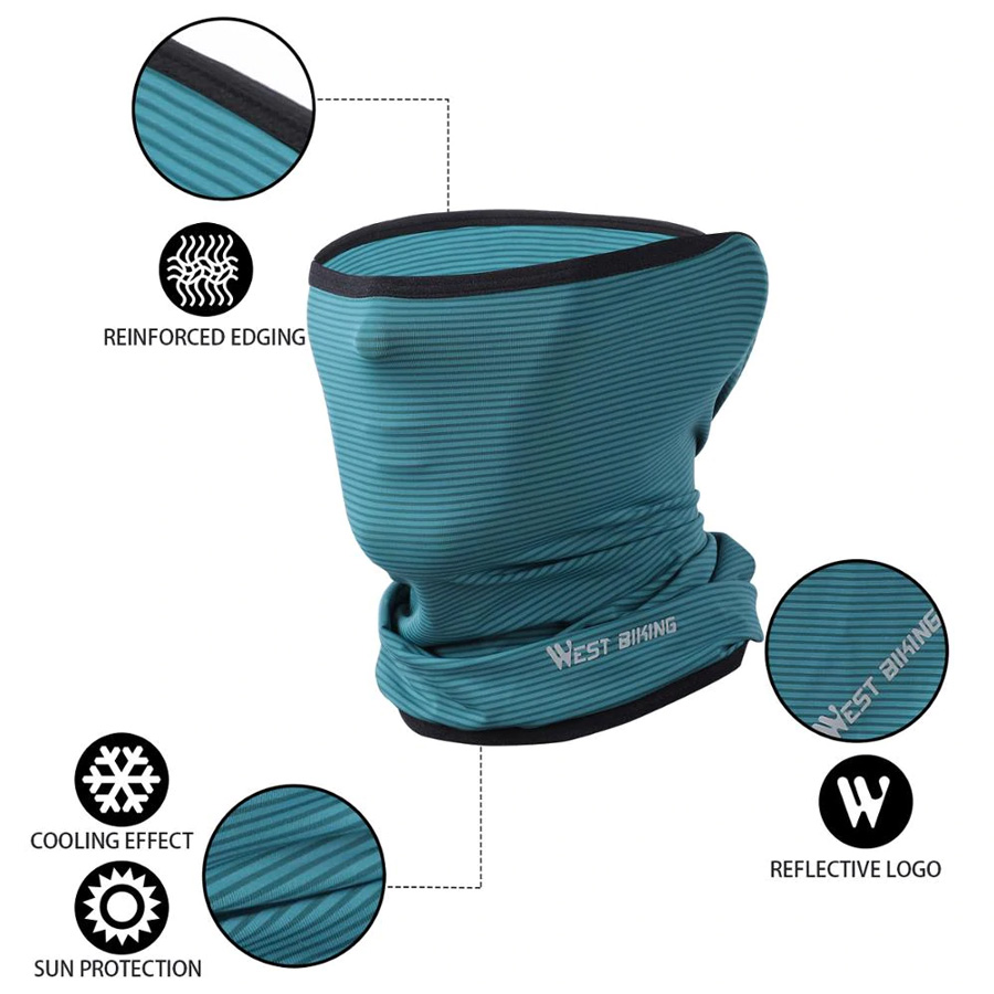 WEST BIKING αθλητικό περιλαίμιο TMV-0038, καλοκαιρινό, διαπνέων, πετρόλ TMV-0038
