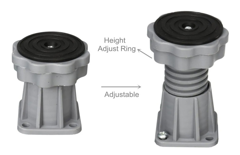 Βάση λευκών συσκευών TOOL-0072, με ρόδες, ρυθμιζόμενη, max 400kg, γκρι TOOL-0072
