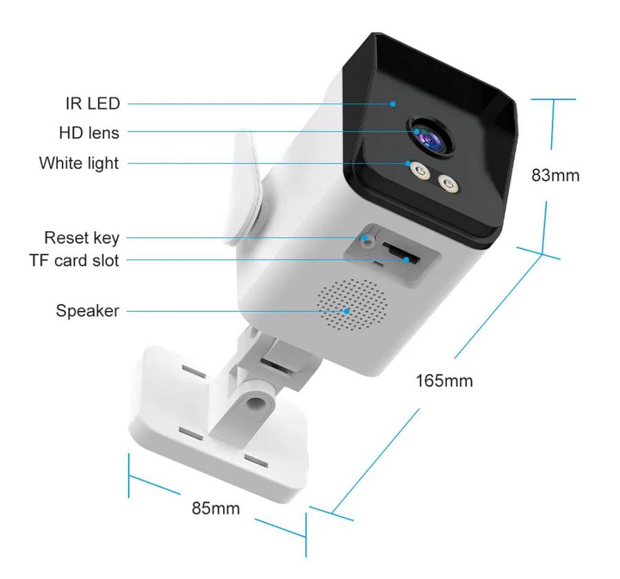 VSTARCAM smart κάμερα TS3, 3MP, WiFi, SD, IP66 TS3