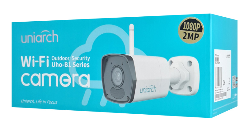UNIARCH smart κάμερα UHO-B1R-M2F3, 2MP, WiFi, SD, IP67 UHO-B1R-M2F3