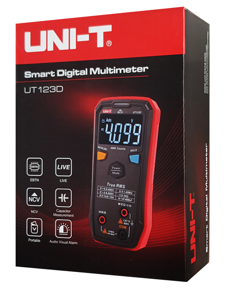 UNI-T ψηφιακό πολύμετρο UT123D, True RMS, NCV, AC/DC UT123D