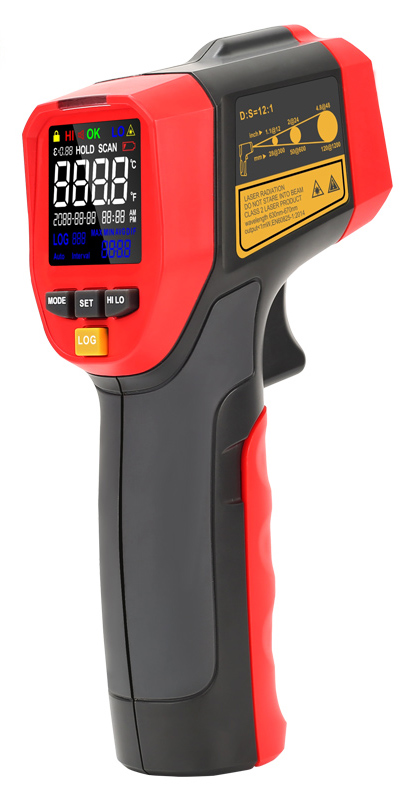 UNI-T θερμόμετρο υπερύθρων UT301DPLUS, με διπλό laser, -32 έως +600 °C UT301DPLUS