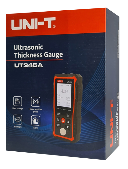 UNI-T ψηφιακός μετρητής πάχους υπερήχων UT345A, 2000mAh, mm/in UT345A