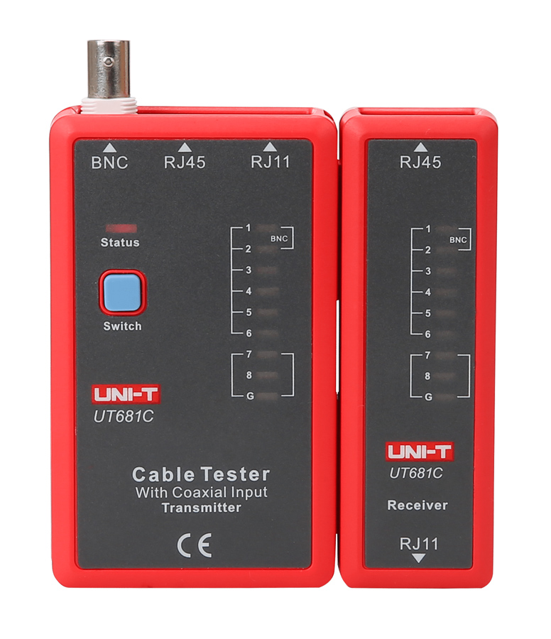 UNI-T tester καλωδίων δικτύου UT681C, RJ45/RJ11/BNC UT681C