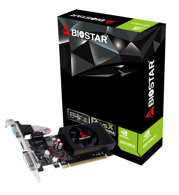 BIOSTAR VGA GeForce GT730 VN7313TH41-TBARL-BS2, GDDR3 4GB, 128bit VN7313TH41-TBARL-BS2