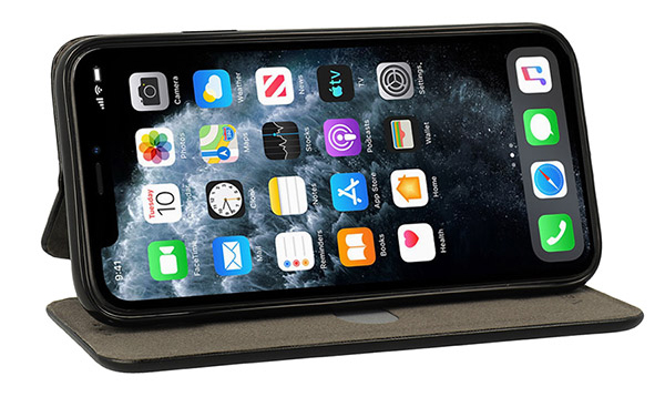 VENNUS Θήκη Βook Elegance VNS-0048 για iPhone 14 Plus, μαύρη VNS-0048