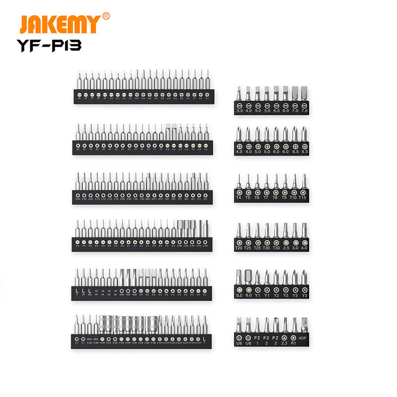 JAKEMY σετ εργαλείων YF-P13 επαγγελματικών προδιαγραφών, 201τμχ YF-P13