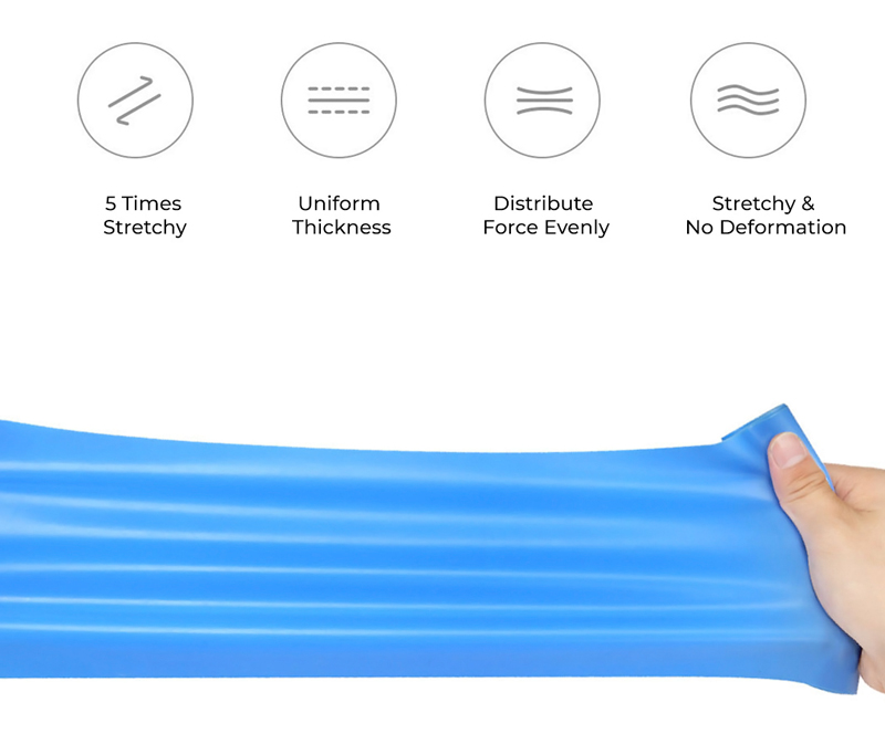 YUNMAI λάστιχο αντίστασης YMTB-T401 1500x150x0.45mm, μπλε YMTB-T401