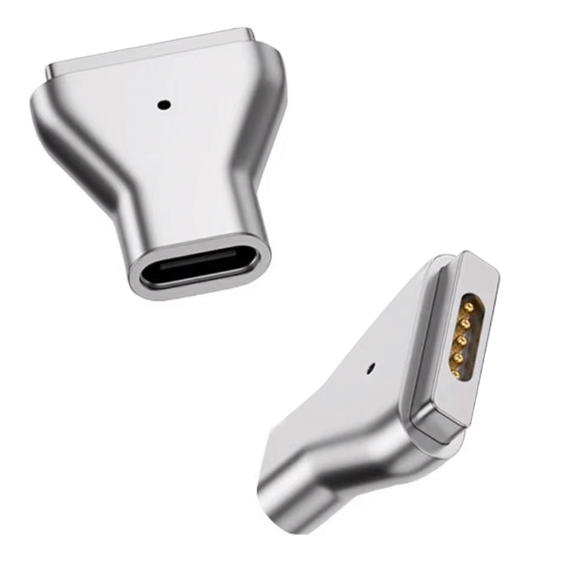 POWERTECH αντάπτορας τροφοδοσίας YX-MS2, USB-C σε Magsafe 2, ασημί YX-MS2
