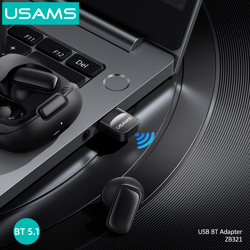 USAMS USB αντάπτορας Bluetooth 5.1 ZB321, μαύρος ZB321SPQ01