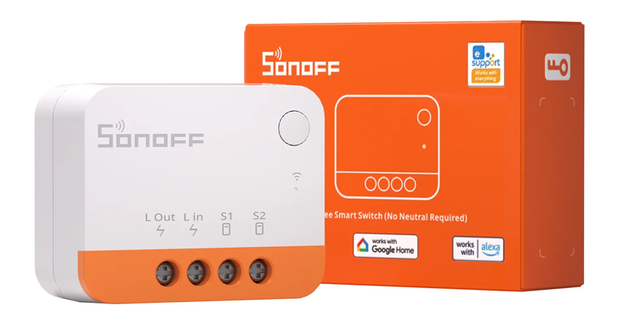 SONOFF smart διακόπτης ZBMINI-L2, 1-gang, ZigBee 3.0, λευκός ZBMINIL2