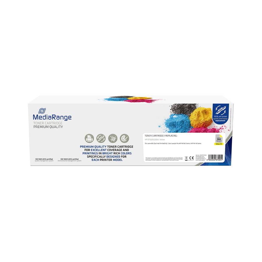 Toner MEDIARANGE Συμβατό για Εκτυπωτές HP (Yellow) (CF532A/205A) (MRHPTCF532A)