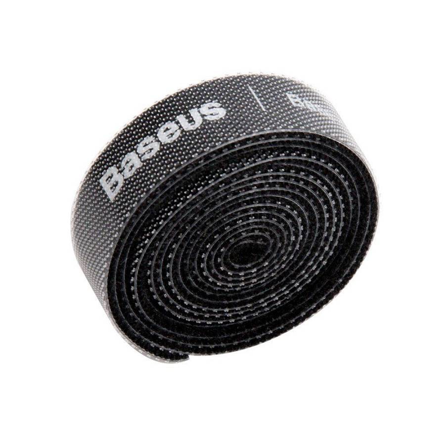Baseus Rainbow Circle Velcro Straps Δεματικά Καλωδίων Μαύρο 1m 1τμχ (ACMGT-E01) (BASACMGTE01)