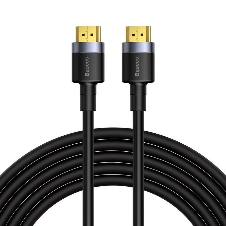 Baseus Cafule 4KHDMI Male To 4KHDMI Male Adapter Cable 5m Black (CADKLF-H01) (BASCADKLF-H01)