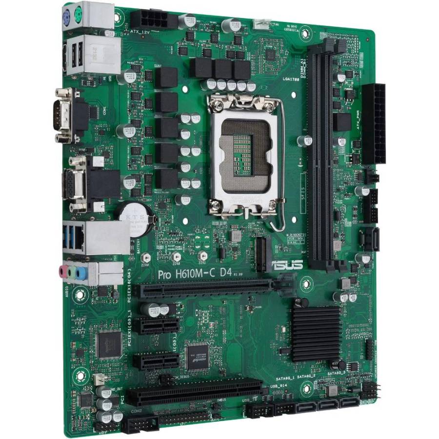 Asus Pro H610M-C D4-CSM Motherboard Micro ATX με Intel 1700 Socket (90MB1A30-M0EAYC) (ASU90MB1A30-M0EAYC)
