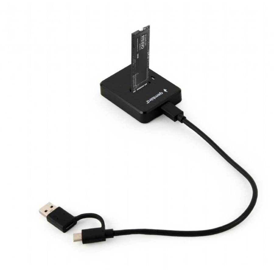 Gembird Docking Station Σκληρών Δίσκων PCIe/SATA M.2(2230) / M.2(2242) / M.2(2260) / M.2(2280) με σύνδεση USB-C (DD-U3M2) (DD-U3M2) (GEMDD-U3M2)