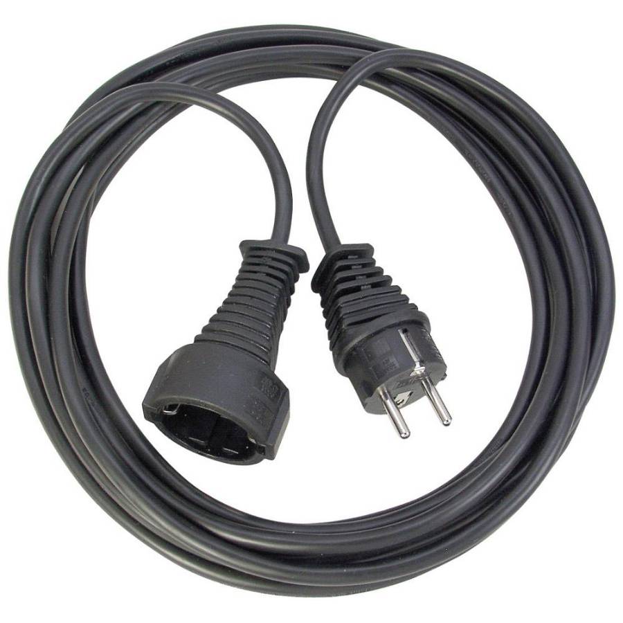 Brennenstuhl Quality plastic extension cable 25m black H05VV-F 3G1.5 (1165480) (BNN1165480)