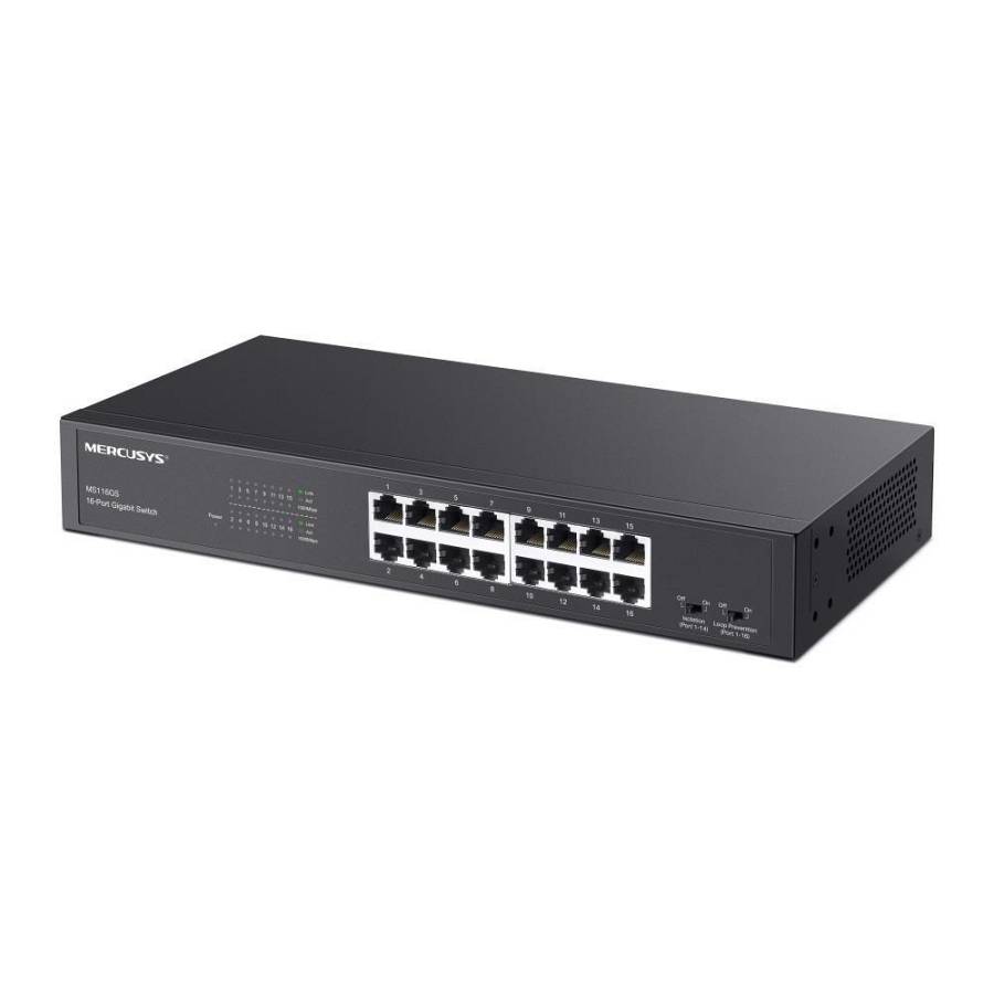 Mercusys 16-port Steel Case Gigabit Switch (MS116GS) (MERMS116GS)