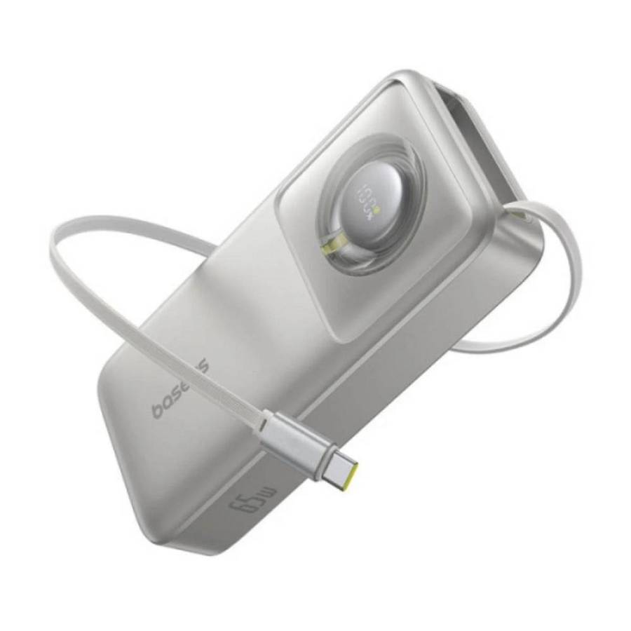 Baseus Powerbank OS Free2Pull 20000mAh 65W + cable szary (P10073700843-00) (BASP10073700843-00)