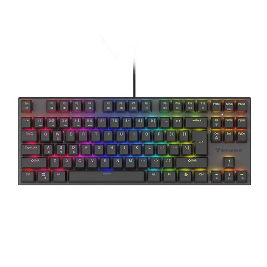Genesis Gaming Keyboard Thor 303 Tkl Black US  Mechanical RGB, Silent Switch, Hot Swap (NKG-1881) (GNSNKG-1881)