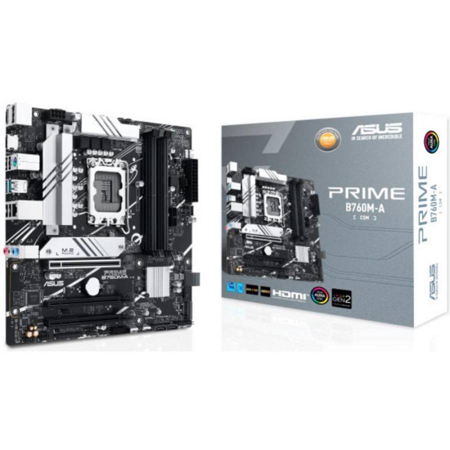 ASUS PRIME B760M-A-CSM Intel B760 LGA 1700 micro ATX (90MB1EK0-M1EAYC) (ASU90MB1EK0-M1EAYC)