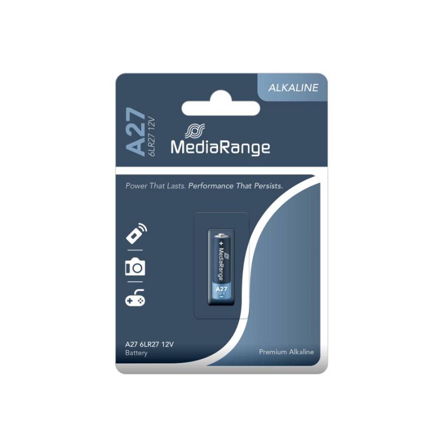 MediaRange Premium Alkaline Battery A27|6LR27|12V  (MRBAT115)