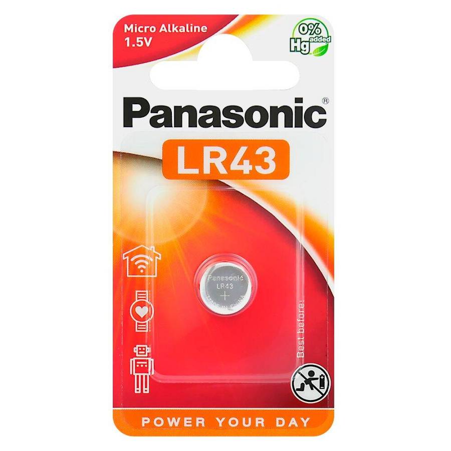 Panasonic G12 / LR43 alkaline battery mini (PAN20099)