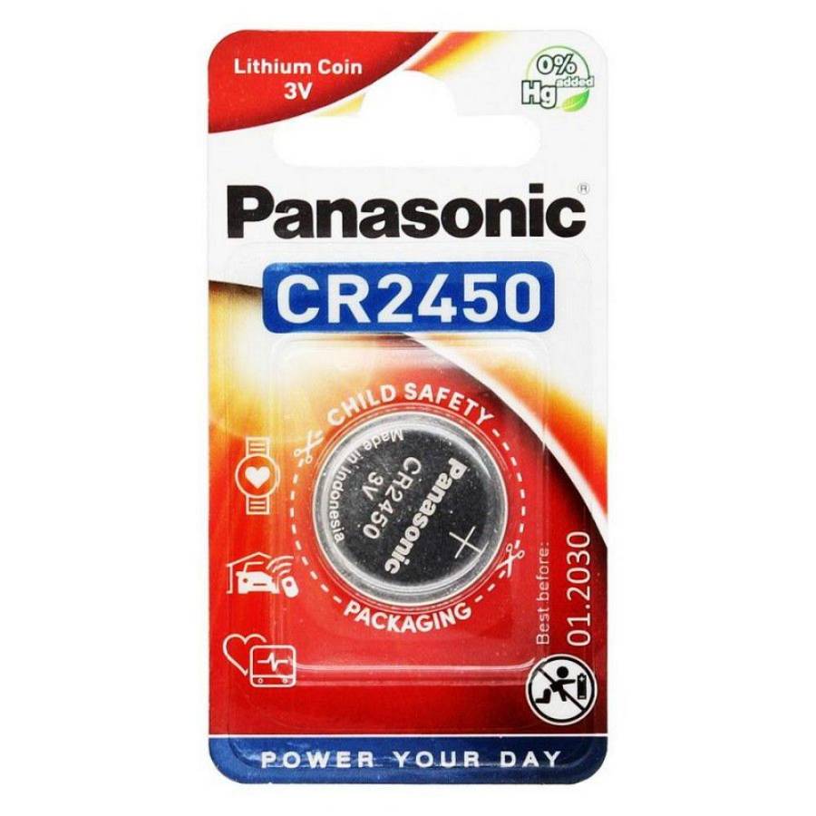 Panasonic CR2450 lithium battery (blister) (PAN18169)