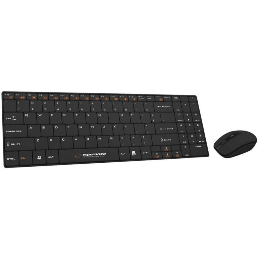Esperanza Keyboard + Mouse Wireless 2.4ghz Ek122k (EK122K) (ESPEK122K)