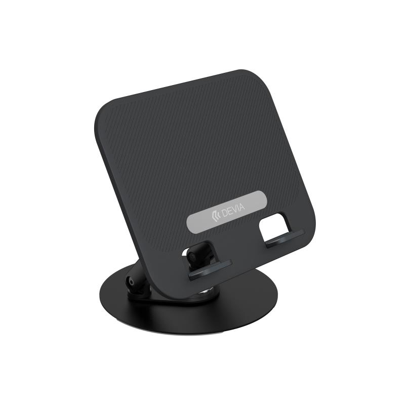 Universal Επιτραπέζια Βάση Στήριξης Αναδιπλούμενη Devia EL238 360° για Tablets & Laptops Μαύρο