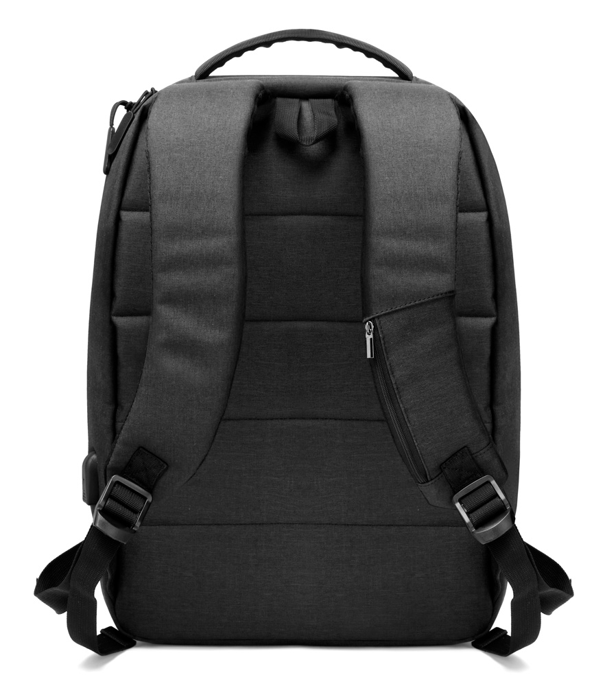 ARCTIC HUNTER τσάντα πλάτης 1701L με θήκη laptop 15.6, USB, 17L, μαύρη 1701L-BK